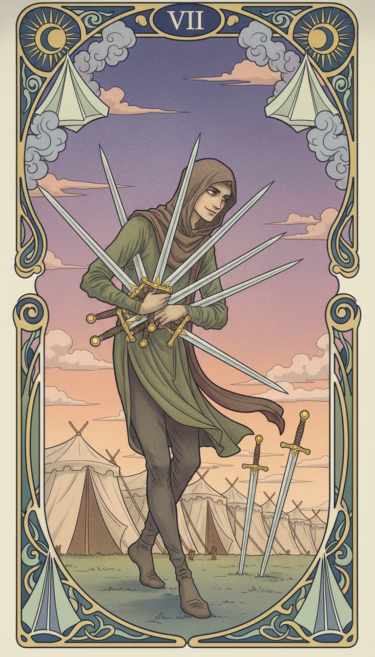 Seven of Swords tarot card